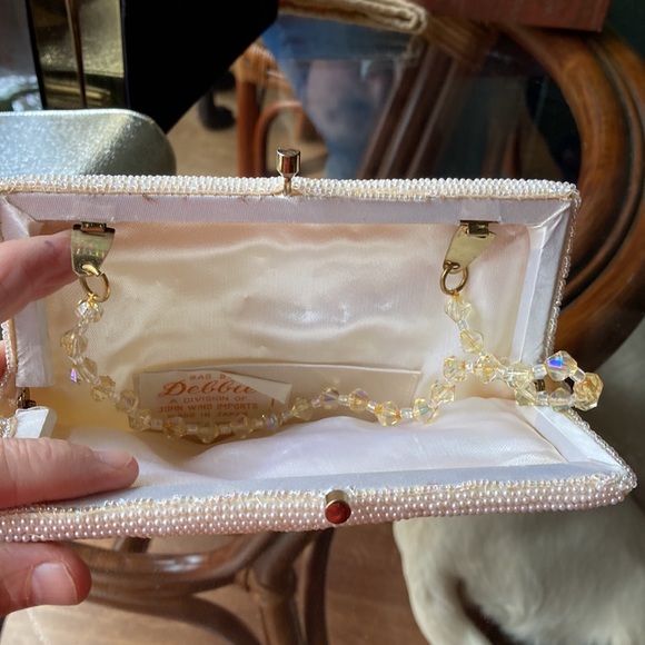 Vintage evening or wedding bag Japanese beaded - Picture 3 of 5